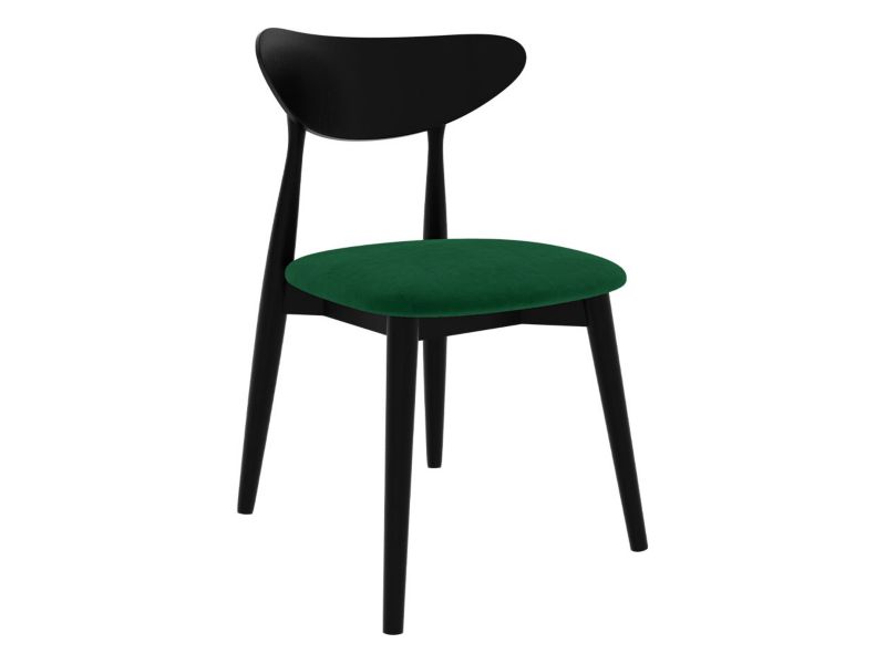 Krzesło MIRJAN 24 S80 czarny + butelkowa zieleń 1 szt.