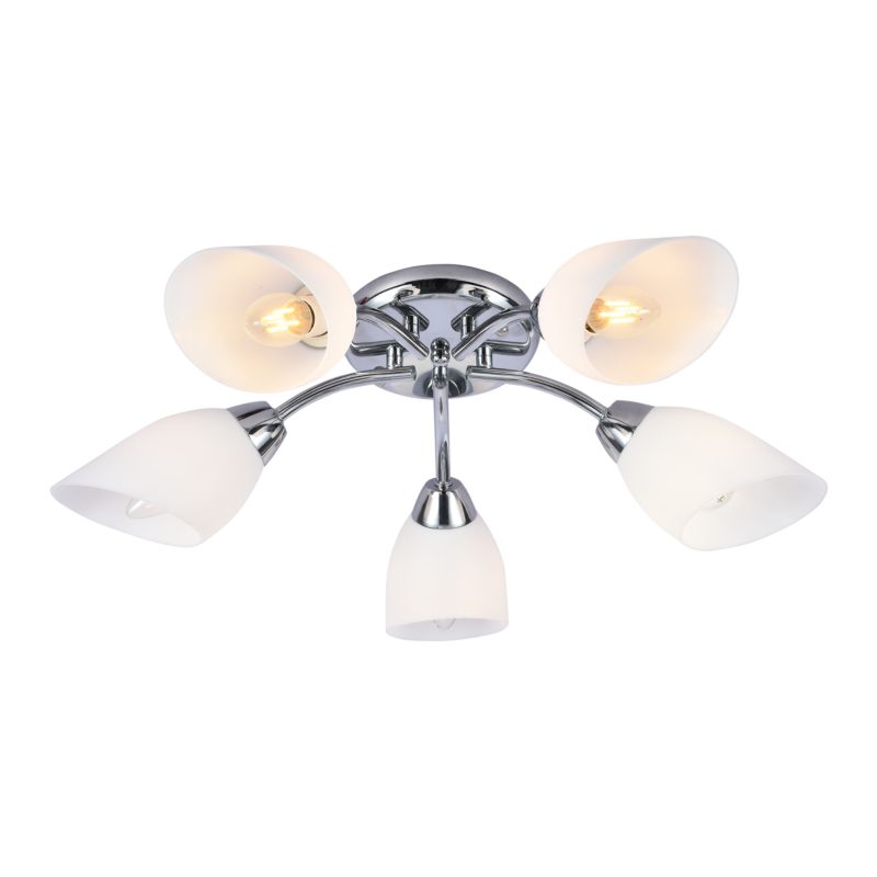 Lampa sufitowa Milagro Portos 5 x E14 chrom