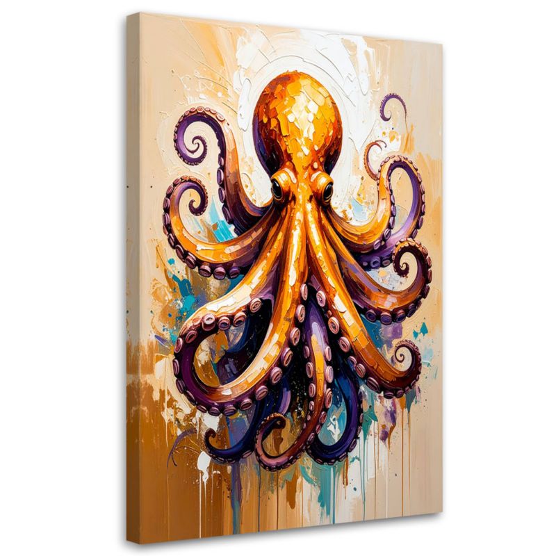 Obraz nowoczesny do kuchni baru restauracji Feeby Ośmiornica 60x90cm 1szt