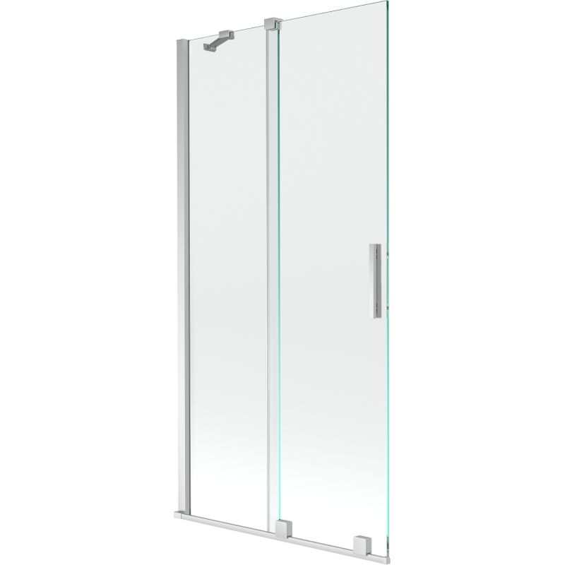 Parawan nawannowy rozsuwany Mexen Velar chrom transparent 90x150 1 szt.