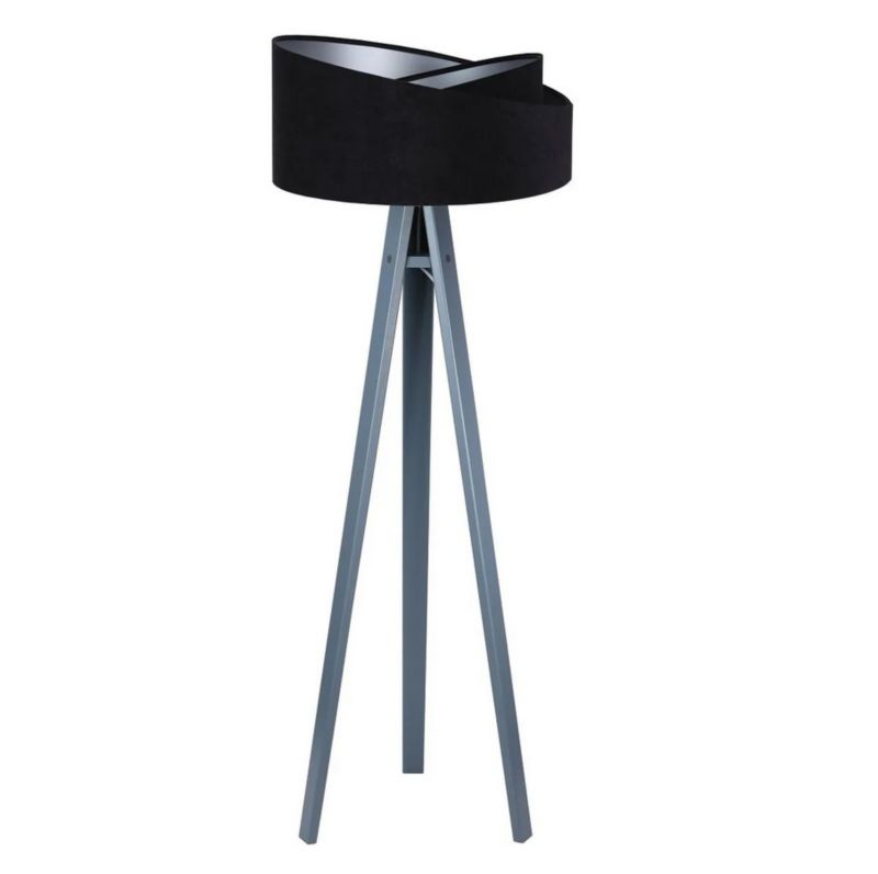 Lampa Bps Koncept stojąca GEMSTONE czarna/srebrna/szara 1 szt