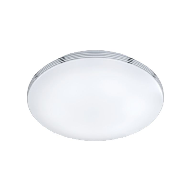 Plafon sufitowy lampa Trio Apart srebrno-biały LED 24W 3000K 2100 lm łazienkowy IP44 wym: 10 x 41 x 41 cm szkło - 1 szt.