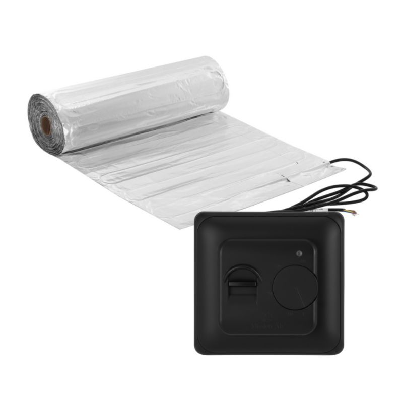 Zestaw mat grzewczych pod panele Mission Air MAL-160 7m² + Aries Czarny 1szt