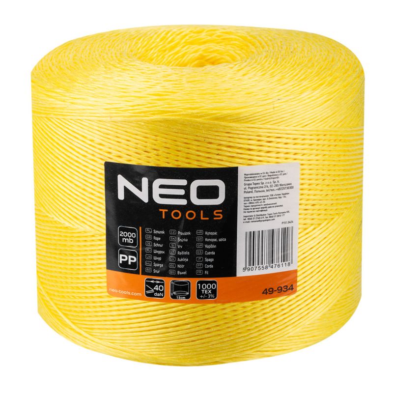 Sznurek polipropylenowy NEO TOOLS 2000 m 1 szt