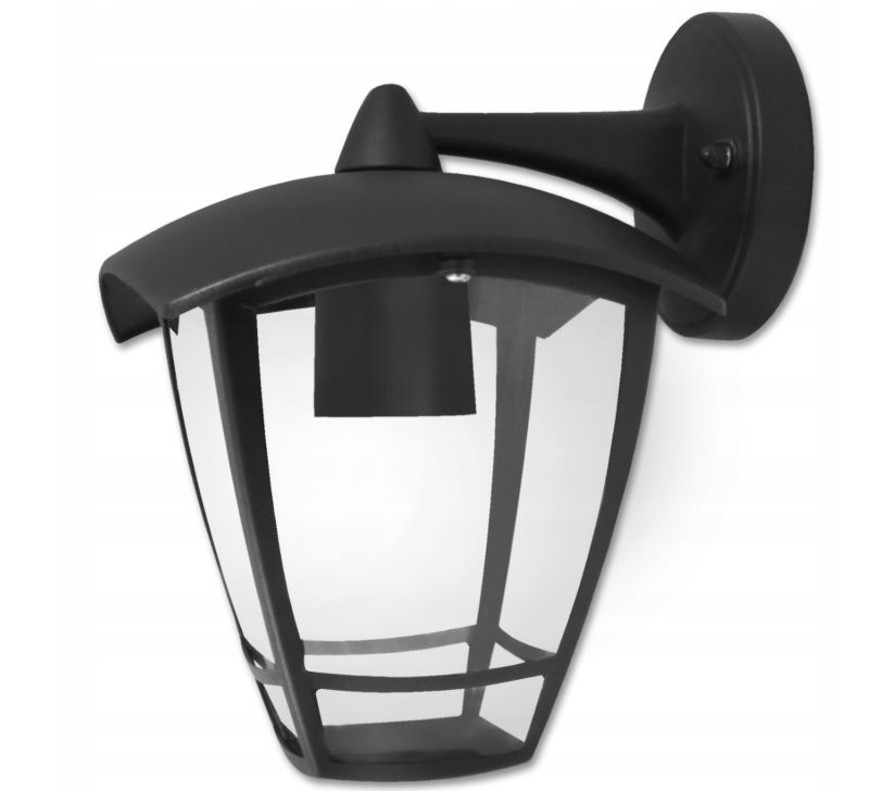 Lampa ogrodowa LED MasterLED Niko E27 naścienna IP44 czarna 1 szt