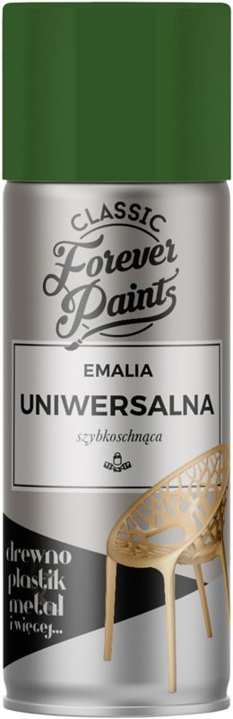 Emalia uniwersalna szybkoschnąca Forever Paints 400 ml zielona