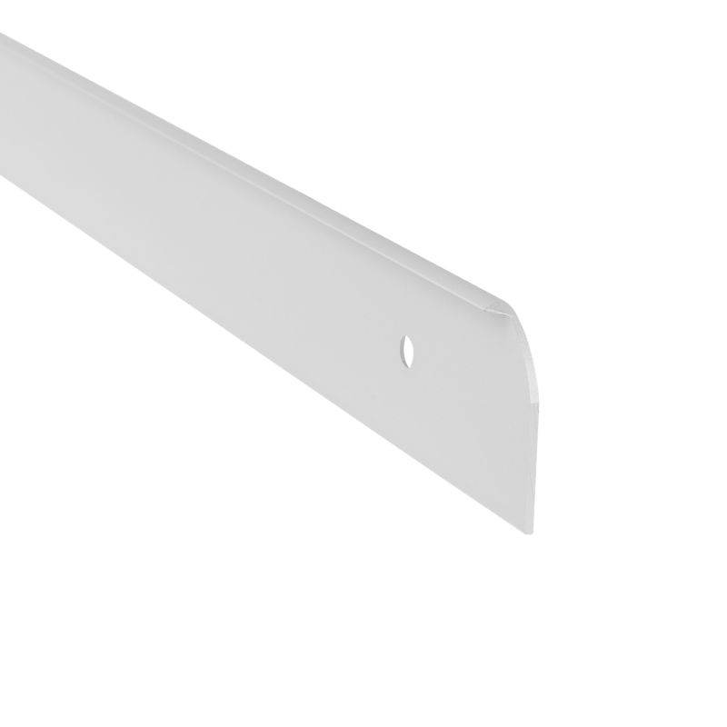 Listwa przyblatowa Cezar aluminiowa lewa 28 mm 62 cm srebrna