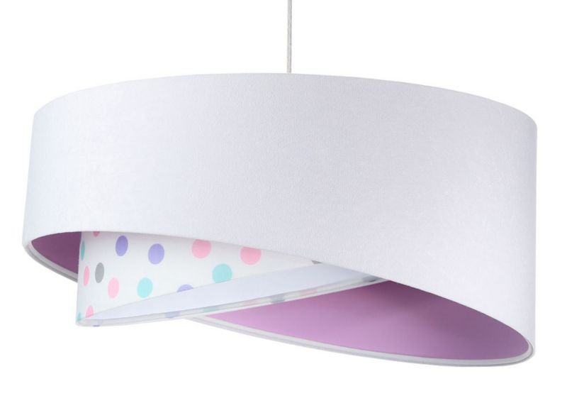 Lampa Bps Koncept wisząca SPECK biała/fioletowa 1 szt