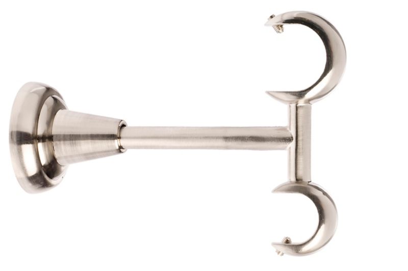 Wspornik sufitowy podwójny Colours nikiel 25/19 mm