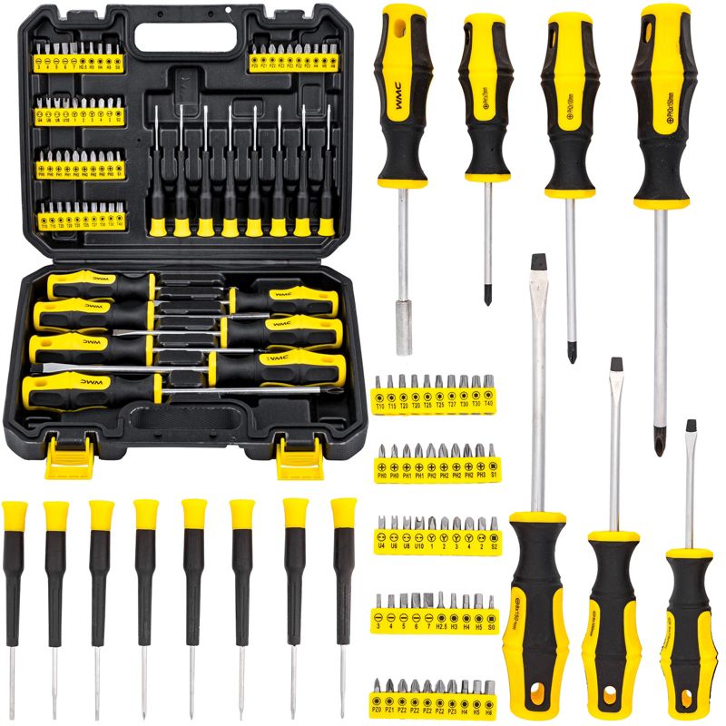 Zestaw wkrętaków śrubokrętów bitów WM precyzyjnych 65el 1szt.