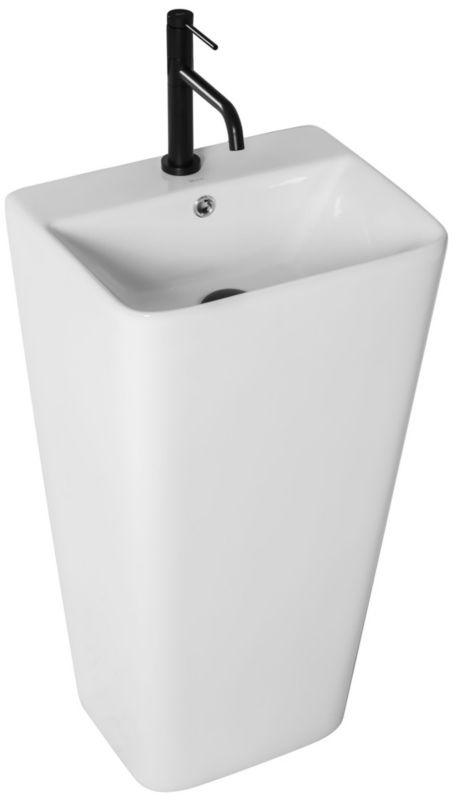 Umywalka Wolnostojąca Rea Aris Kwadratowa Biały 44X37,5X83Cm 1 Szt