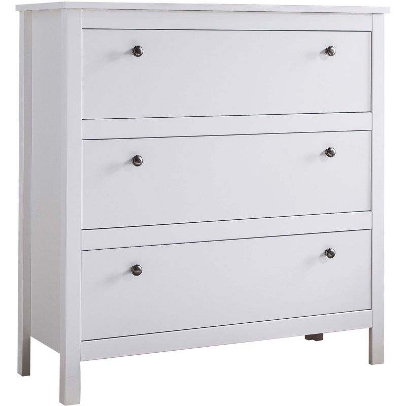 Komoda do Sypialni AZURA Mebel Elite Biała Skandynawska z Szufladami 92 1 szt