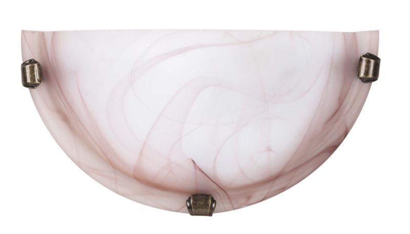 Kinkiet ścienny Rabalux Alabastro szkło tytoniowe alabastrowe do łazienki 1 x E27 x 60W IP20 wym: 30 x 30 x 30 cm - 1 szt.