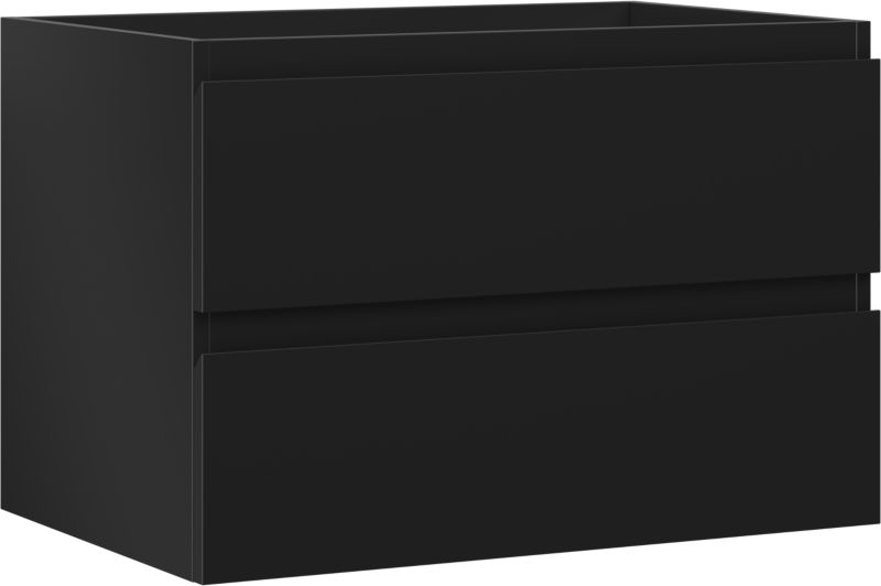 Szafka łazienkowa podumywalkowa Mexen Orio czarna mat 70 cm 2 szuflady 1 szt.