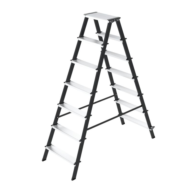 Drabina domowa stalowa dwustronna składana HIGHER 2x7 stopnie 150kg 1 szt.