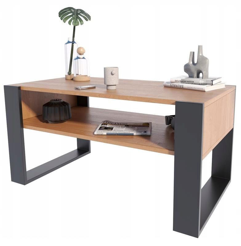 Ława Matkam stolik KAJA 100 cm Per olcha-czarny 1 szt.