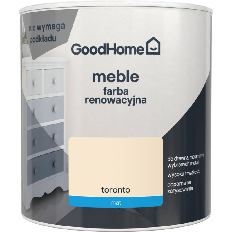 Farba renowacyjna do mebli GoodHome Reno toronto mat 0,5 l