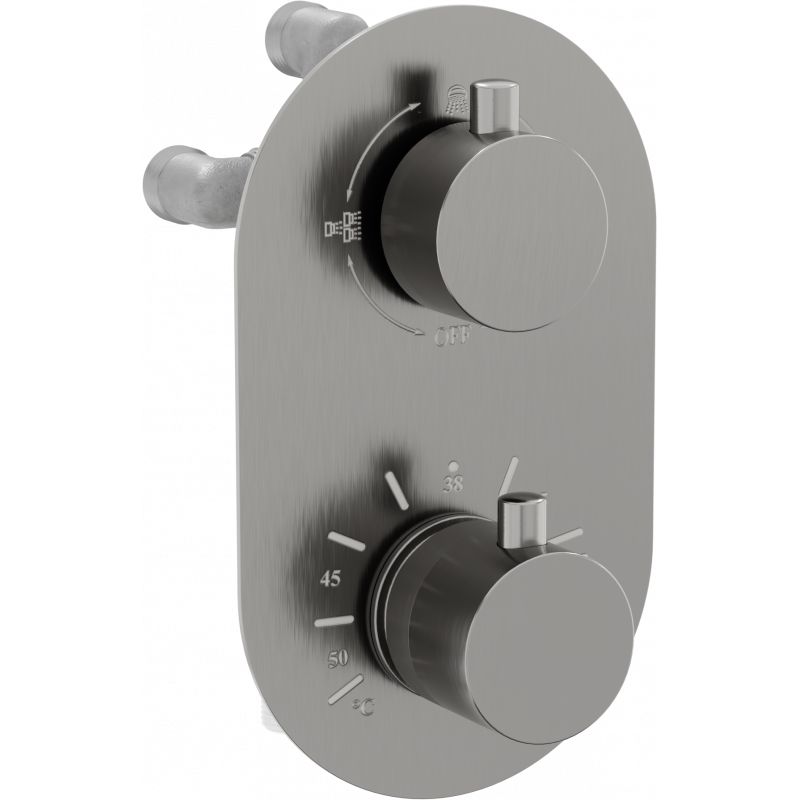 Termostatyczna bateria wannowo-prysznicowa Mexen Kai grafit 77602-66 1 szt.