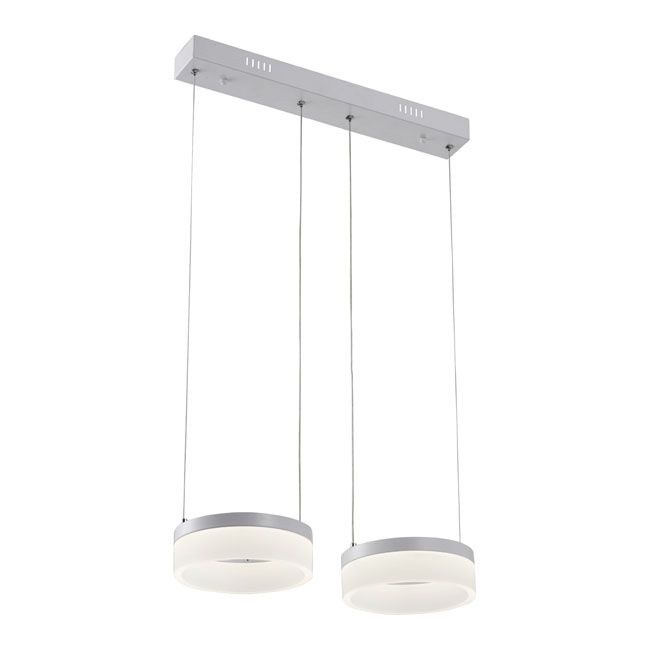 Lampa wisząca LED Nicki 2 x 12 W biała