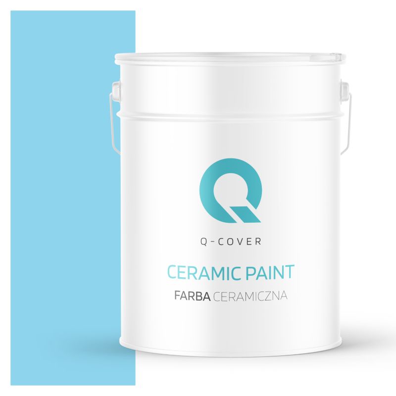 Farba Ceramiczna Do Ścian i Sufitów Q-Cover Jasny niebieski H0361 Głęboki Mat 10L