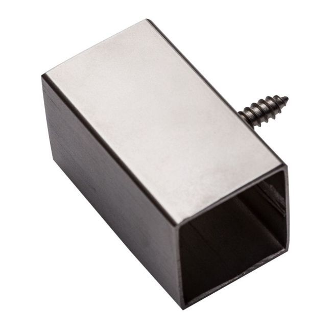 Uchwyt boczny tralki Kornik nierdzewny 22 x 22 mm 4 szt.