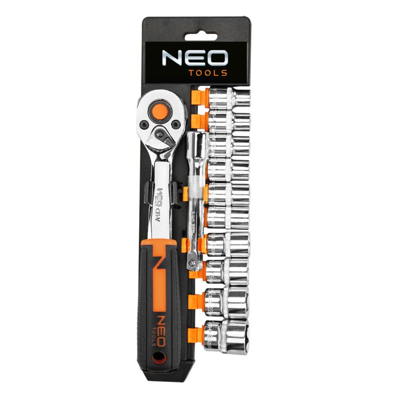 Klucze nasadowe NEO TOOLS 3/8", zestaw 12 szt. 1 kpl