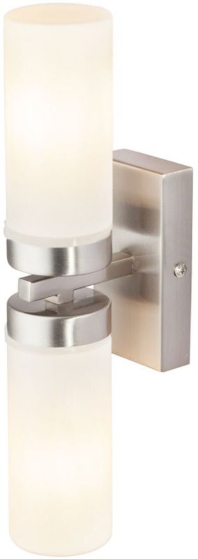 Kinkiet Globo Lighting Space 2x40W nikiel/opal E14 IP44 1 szt.