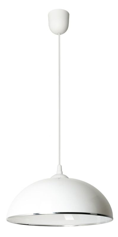 Lampa sufitowa wisząca Lampex Anja biała wym: 70 x 38 cm 1xE27 x 1 szt.