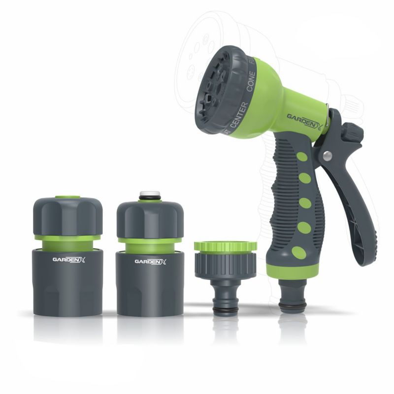 Zestaw do nawadniania GardenX, TS2005, 8-funkcyjny, 1 szt.