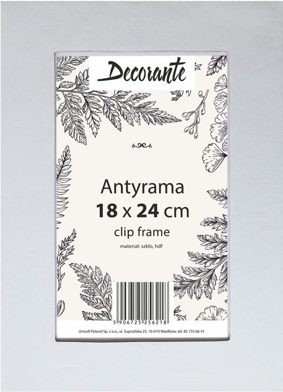 Antyrama szklana 18 x 24 cm