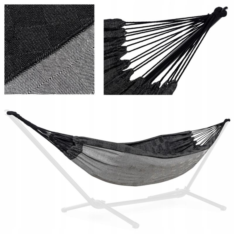 Hamak ogrodowy Sapphire duży żakardowy turystyczny 400 kg dwustronny 1 szt.