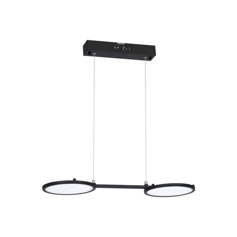 Lampa wisząca Milagro Giro 2365 czarno-biała szerokość 60 cm wbudowany LED 20W 1 szt.