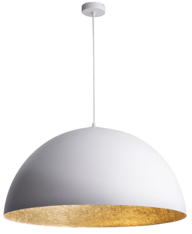 Lampa wisząca Sigma Lighting Sfera 8919 biało-złota dekoracyjna 1xE27 x 1 szt.