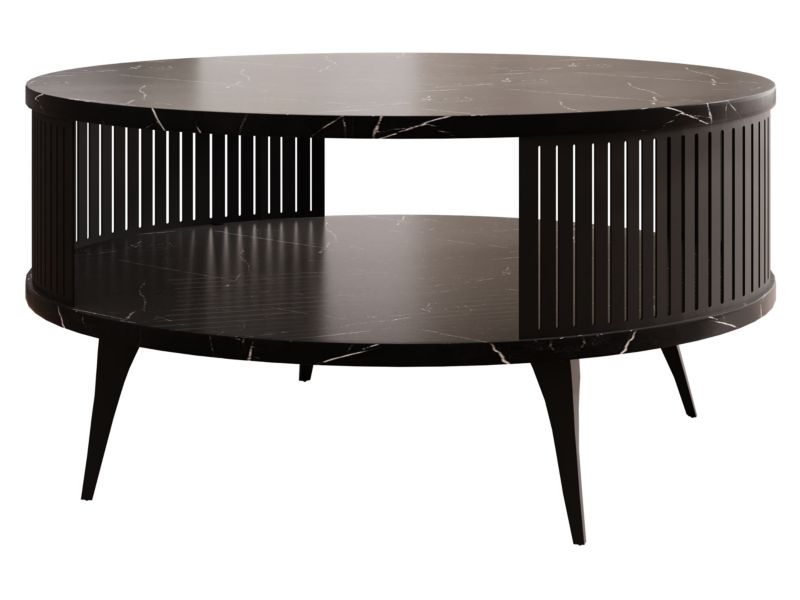 Stolik kawowy MIRJAN 24 Roenni czarny/black pietra grigia 1 szt.