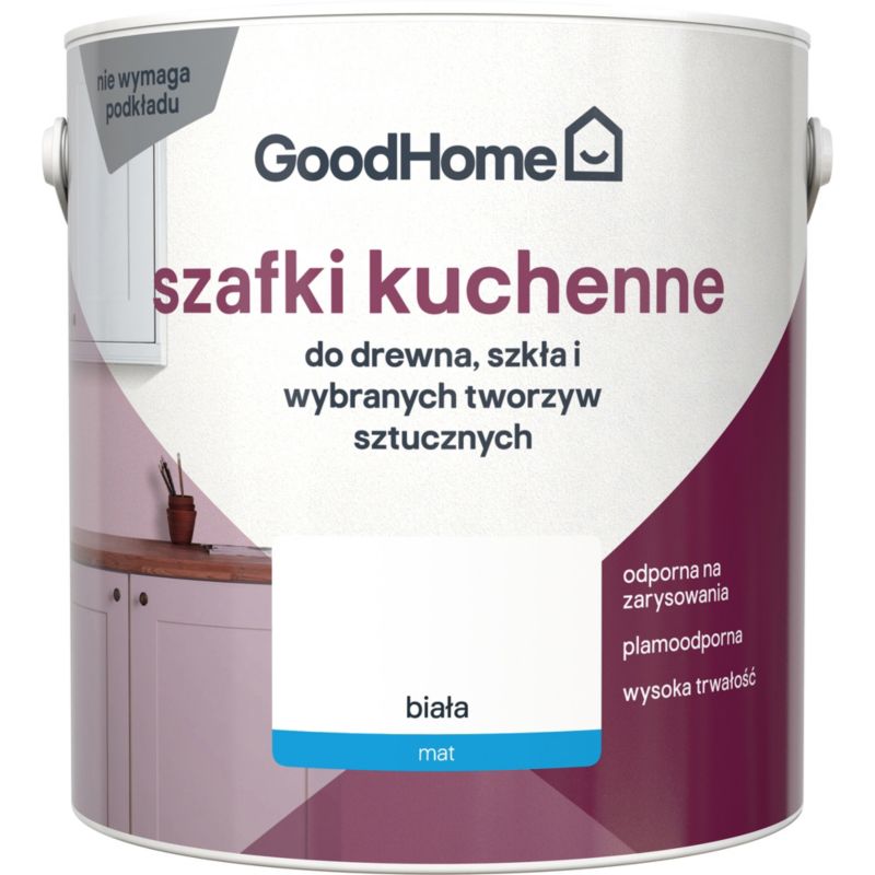 Farba renowacyjna do szafki GoodHome Reno biały mat 2 l