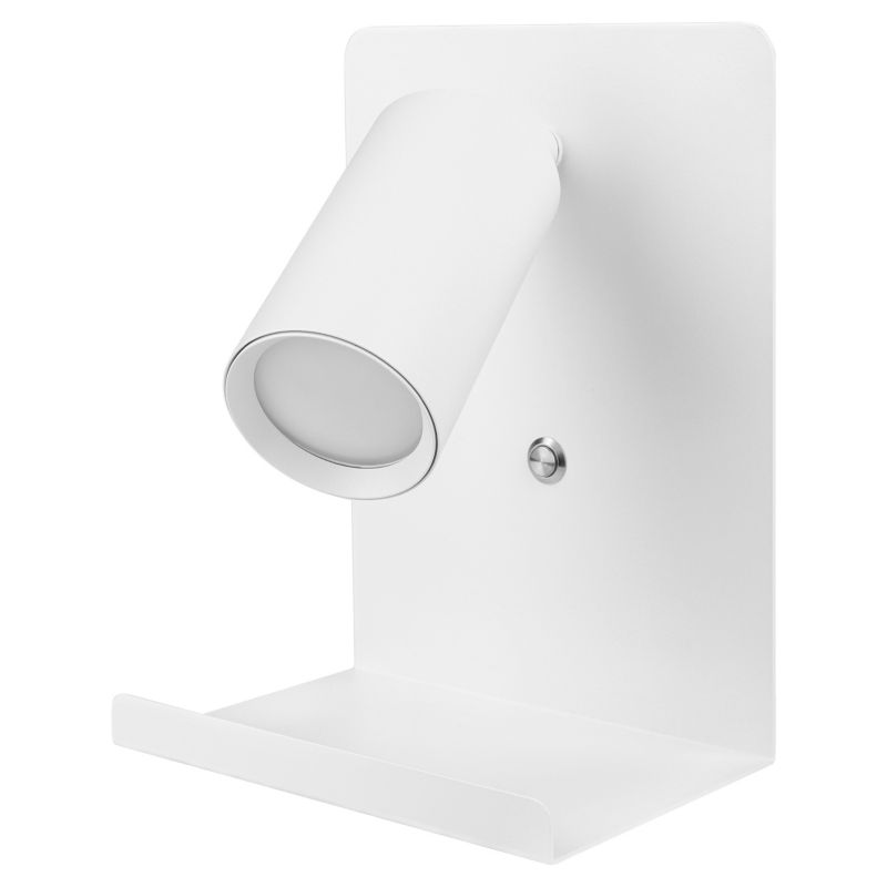 Kinkiet do czytania LED MasterLED Kaliso GU10 150mm IP20 biały z USB 1 szt.