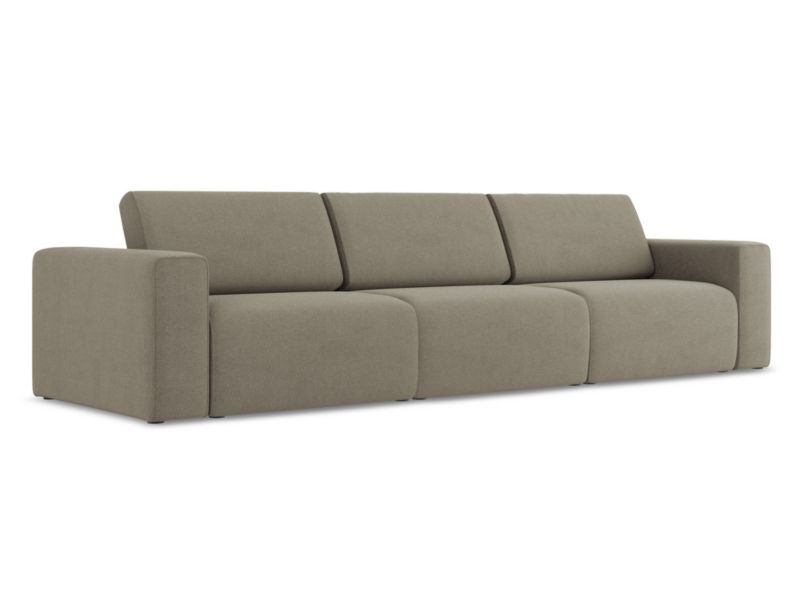 4-osobowa kanapa modułowa LaMiaSofa CASERTA z tkaniny strukturalnej 314x103 cm ciemny beż 1 szt.