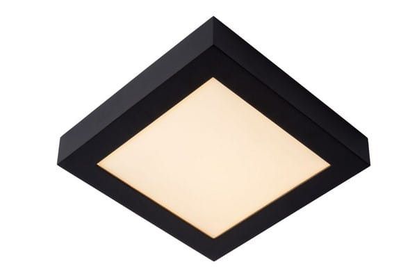 Plafon Lucide Brice czarno-biały LED 22W 3000K 1656lm IP44 wym: 3,9 x 22 x 22 cm akryl - 1 szt.