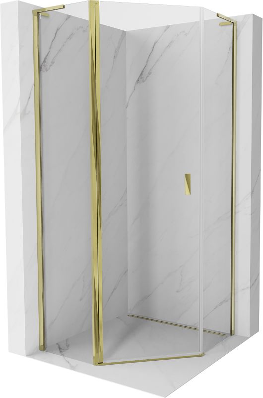 Kabina prysznicowa Mexen Mist L złota 80x80 cm 1 szt