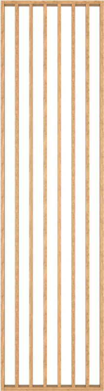 Ścianka lamelowa MDF 58 x 275 cm dąb