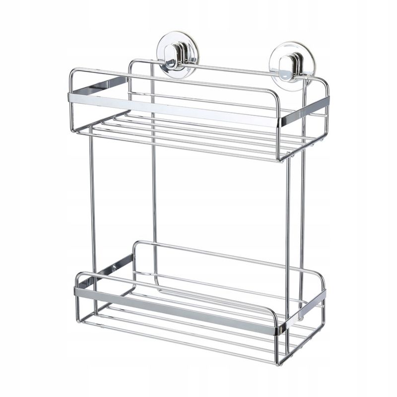 Półka łazienkowa Sepio srebrna stalowa 1 szt.