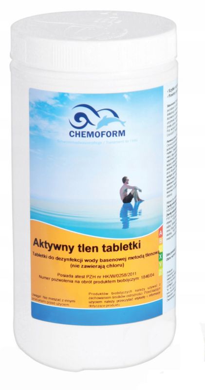 Chemia basenowa, Pool System Chemoform, Aktywny tlen, Tabletki Multifunkcyjne, 1Kg