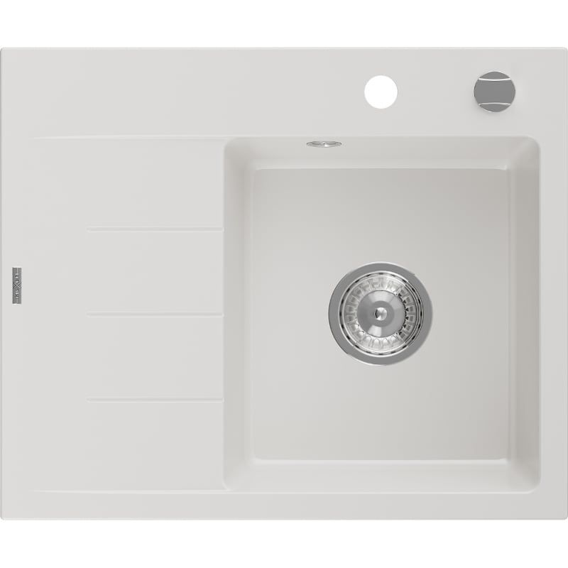 Zlewozmywak granitowy Mexen Ben 1-komorowy czarny 600x500 mm - 6522605000-77-G 1 szt.