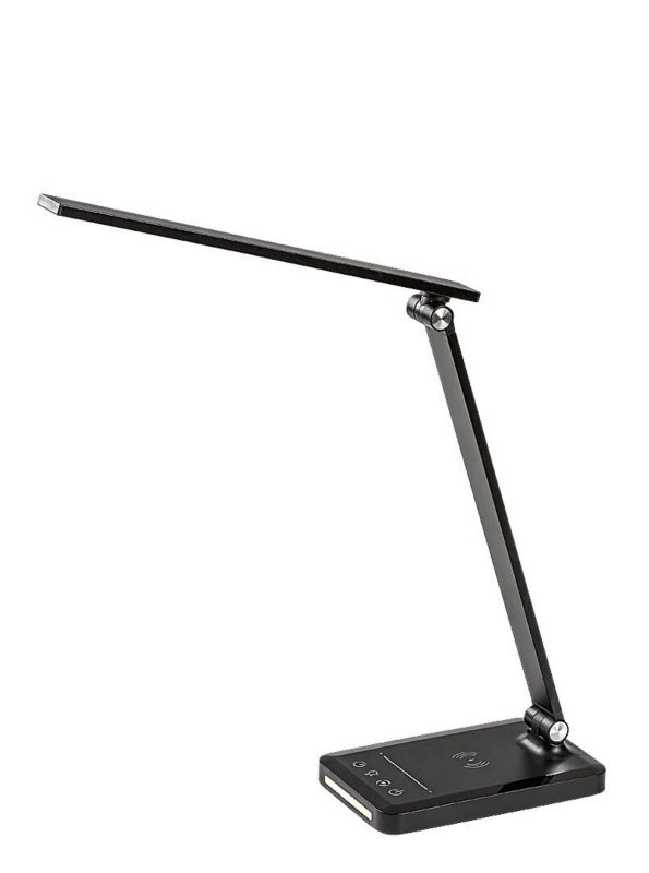 Lampka stołowa Rabalux Traze czarno-biała LED 5W 3000K-6500K 190lm IP20 wym: 45 x 10 x 16 cm metal - 1 szt.