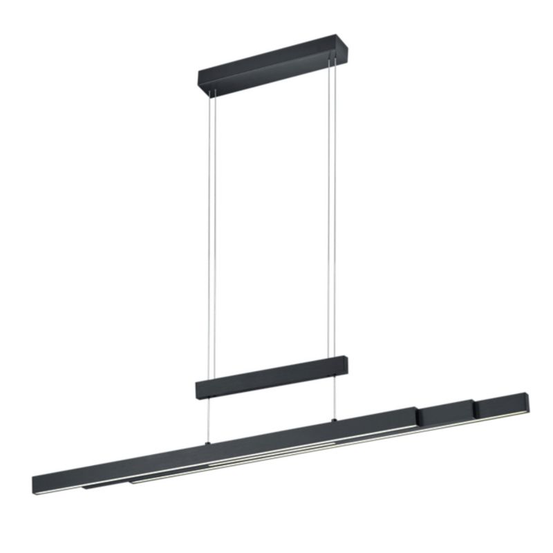 Lampa sufitowa wisząca Trio Trajan czarno-biała wym: 150 x 150 x 6 cm wbudowany LED 45W 1 szt.