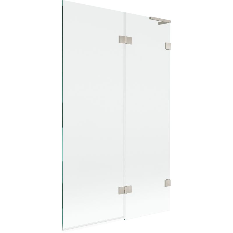 Parawan nawannowy Mexen Lunar L nikiel szczotkowany 110 x 150 cm 2-skrzydłowy 1 szt