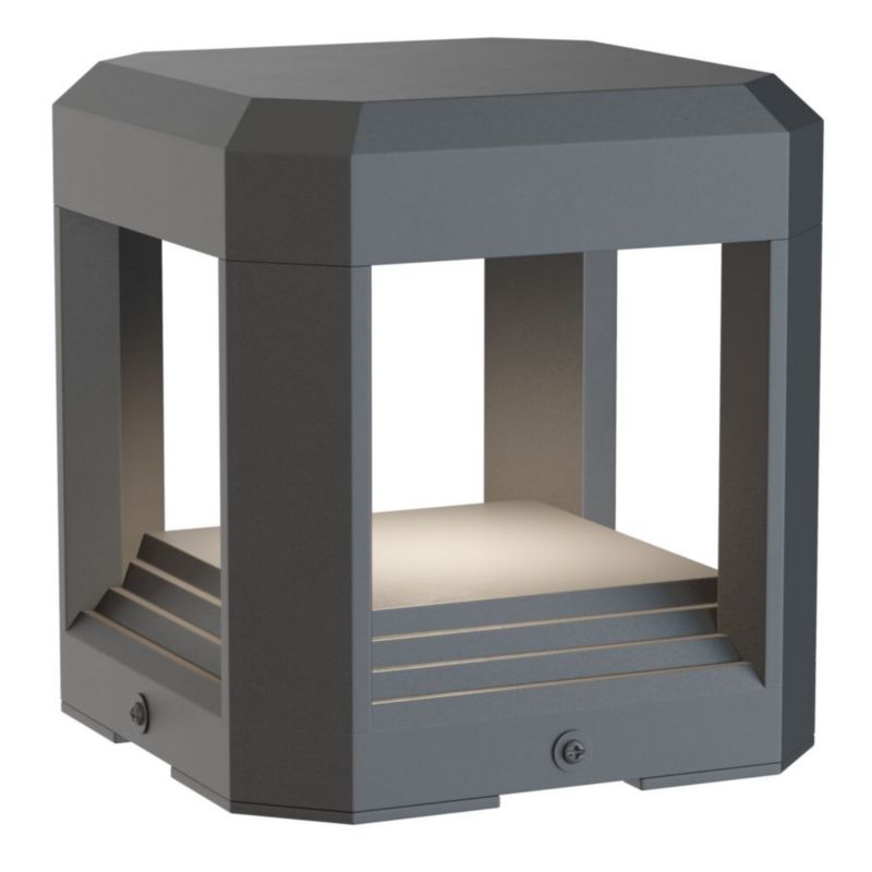 Lampa ogrodowa stojąca Maytoni Royal Mile szara LED 13W 3000K 330lm IP65 wym: 15,1 x 15,1 x 15,1 cm aluminium - 1 szt.