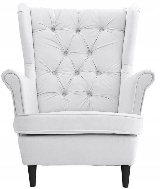 Fotel uszak do salonu Family Meble Gaja brudna biel 1szt