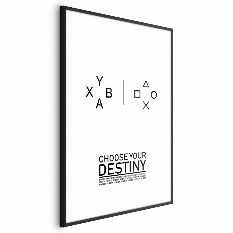 Plakat Artgeist Choose your destiny 21x30 cm z ramą czarną 1 szt