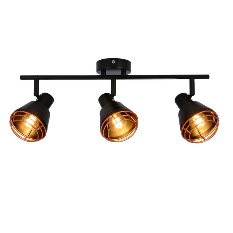 Lampa sufitowa Candellux Neria czarno-miedziana 3 x E14 x 40W wym: 15 x 18 cm - 1 szt.